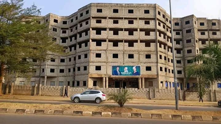 Massive 224-Room Carcass Hotel for Sale in Utako, Abuja